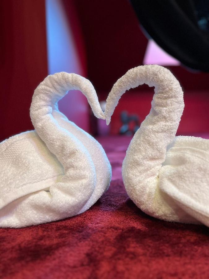 Suite Rouge Baiser Avec Jacuzzi Privatif - Loveroom Insolite Saint-Etienne  Eksteriør billede